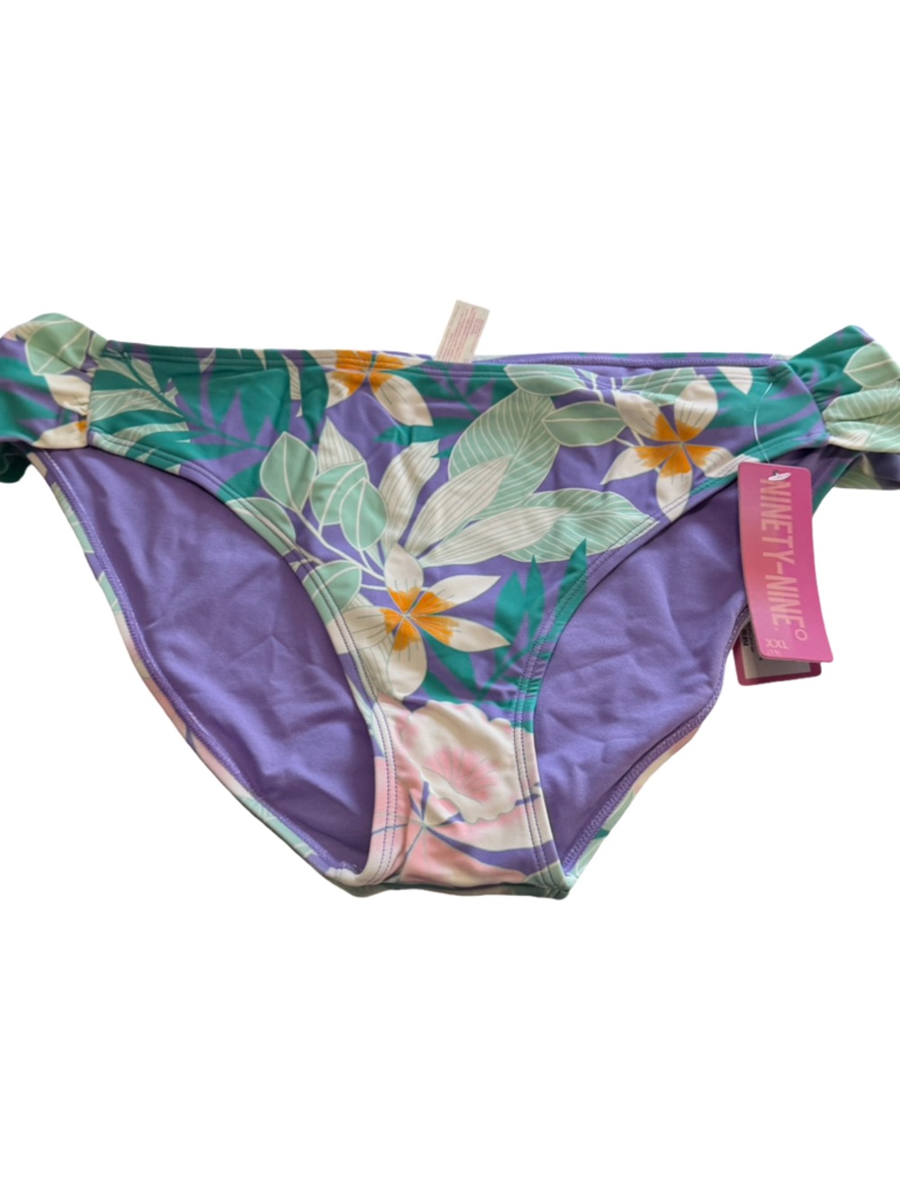 Floral Purple Bikini Bottom NWT